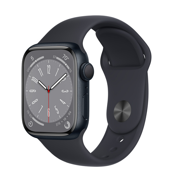 Apple Watch Series 8 GPS 45mm – Viền nhôm – Dây cao su – Mới – Chính Hãng VN/A