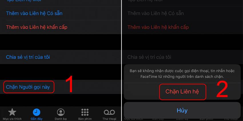 chặn số lạ iphone