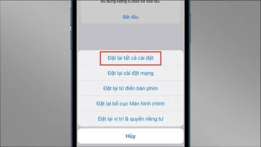  cách khôi phục cài đặt gốc iphone