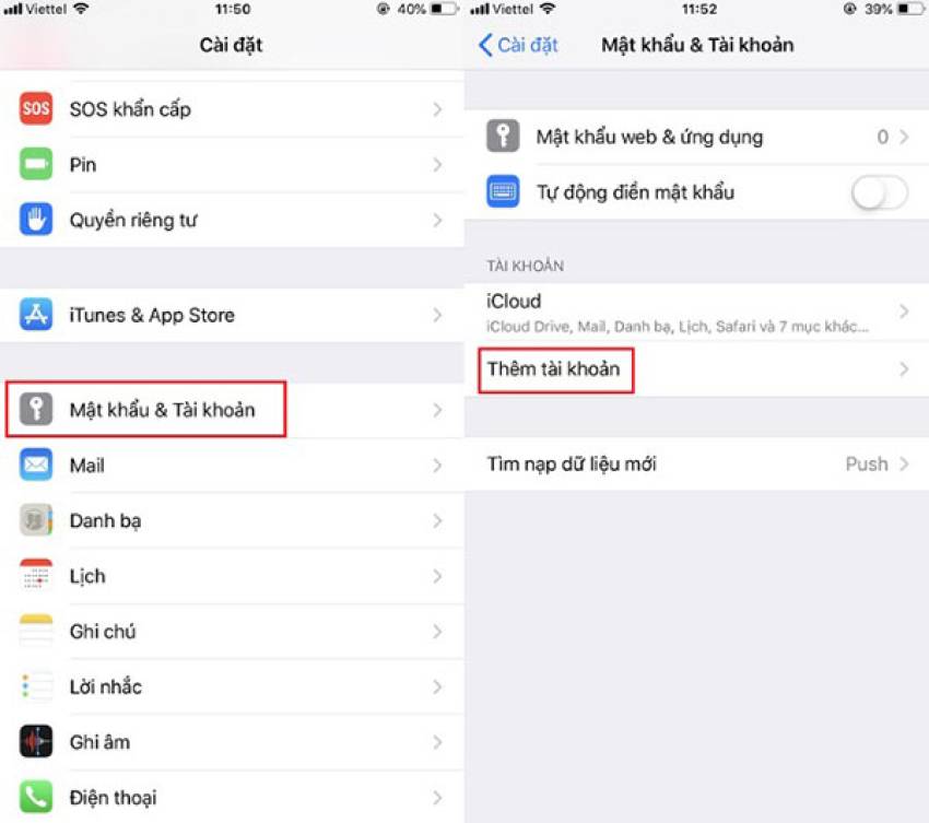 hướng dẫn đồng bộ danh bạ gmail với iphone