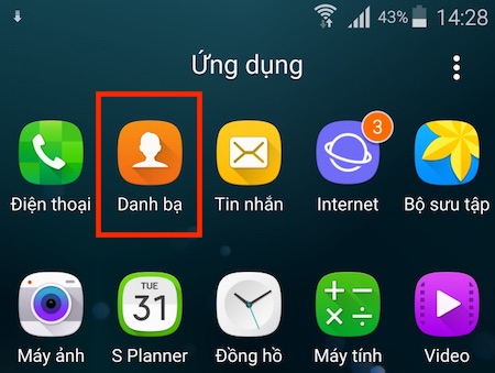 hướng dẫn đồng bộ danh bạ android