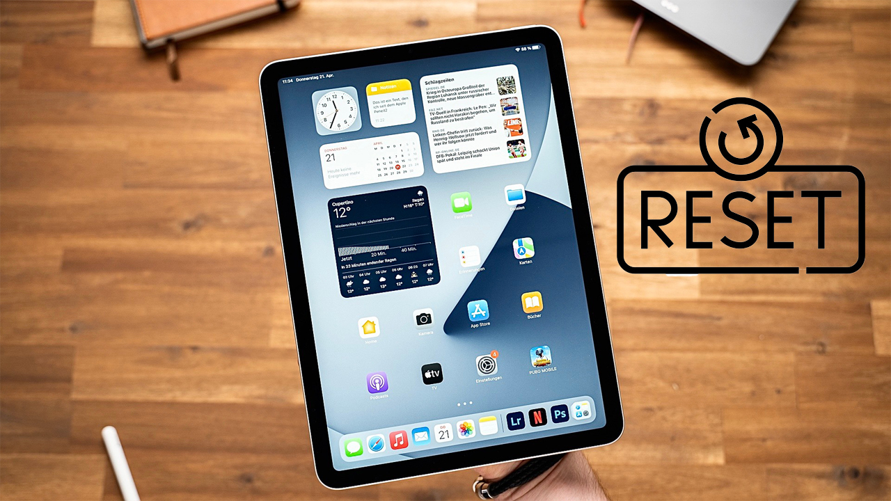 cách khôi phục cài đặt gốc ipad